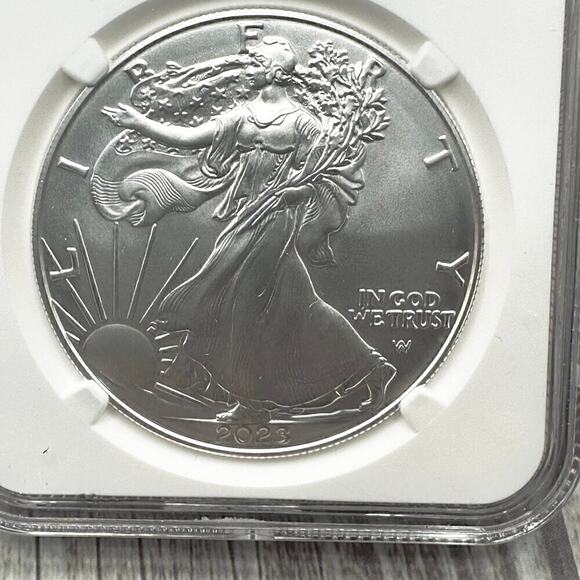 2023 W Burnished Silver Eagle NGC MS69 w/ Box & COA Fine Silver Coin - Picture 6 of 13